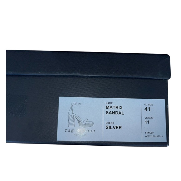 Rag & Bone Sandal Platform in Silver - Picture 5 of 15